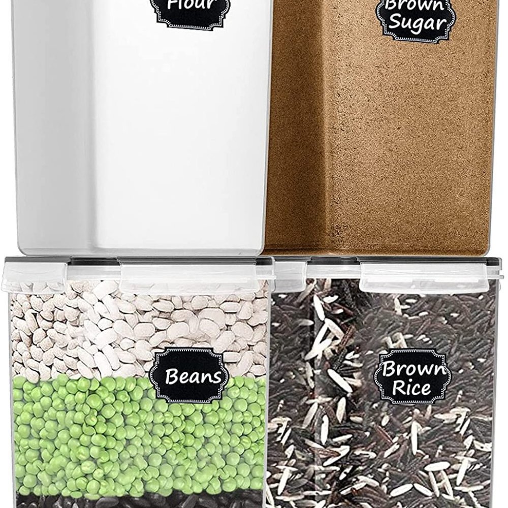 NEW IN BOX!! Paincco Tall Airtight Food Storage Containers, 4 Piece [6.5L/5.9QT]